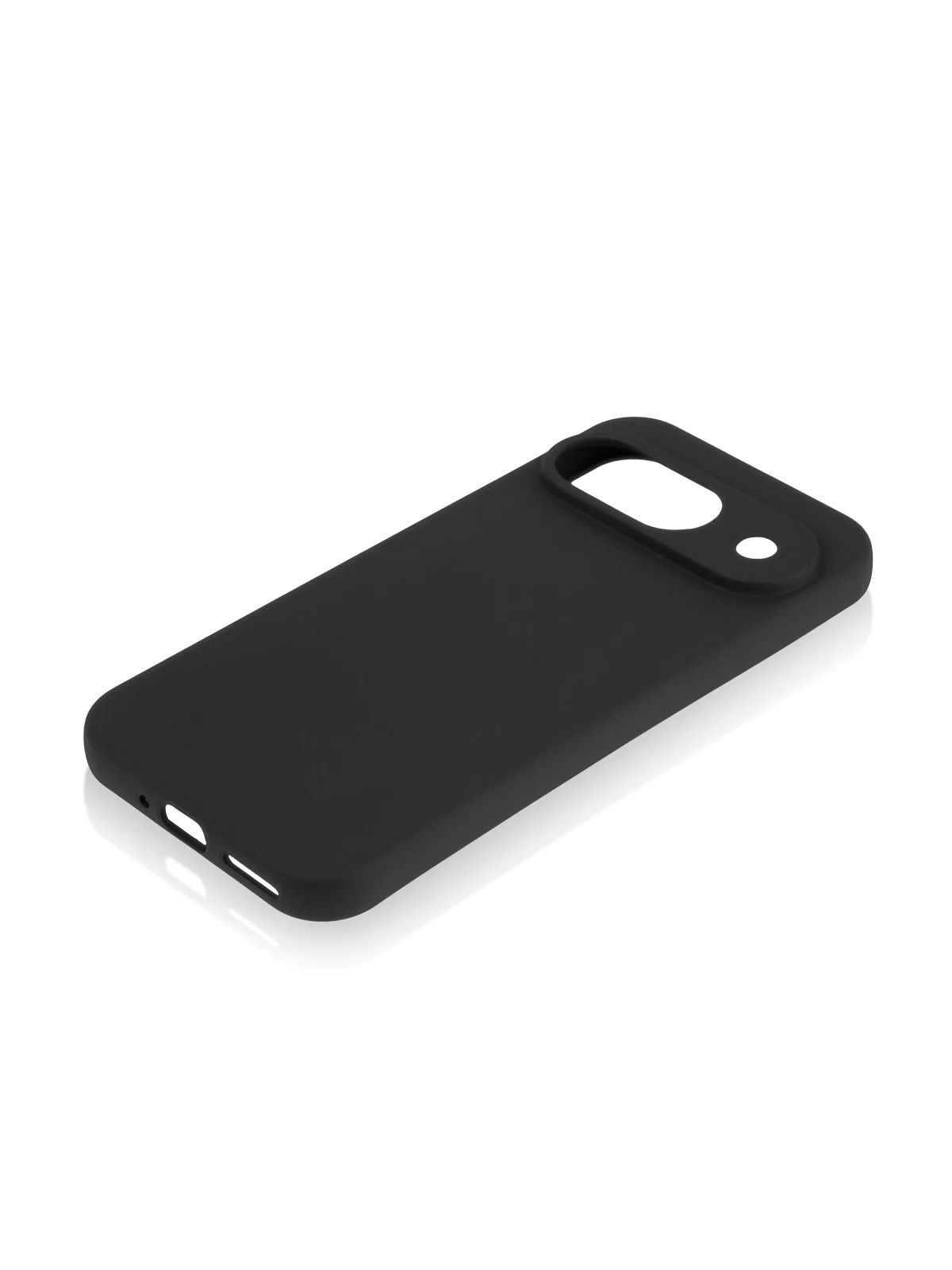 Черный чехол для Google Pixel 9 силиконовый ROSCO матовый тонкий с бортиком защитой вокруг камер