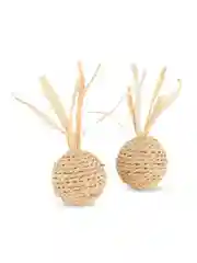 Игрушка ЭКО Triol Мяч из кукурузных листьев, 4 см, 2 штуки