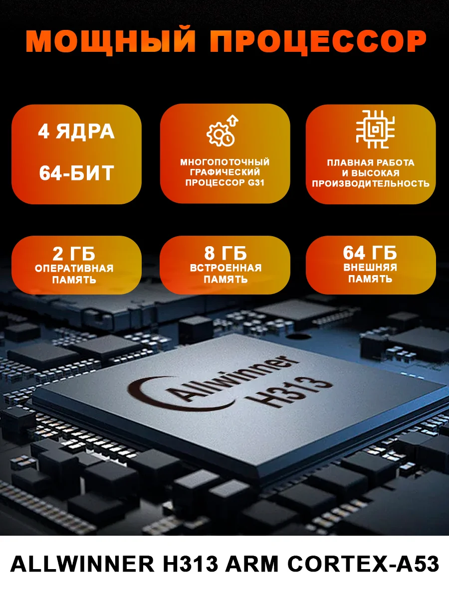 Смарт ТВ приставка DGMedia S5 Android 10, Allwinner H313, 2/8 Гб, Wi-Fi, 4K
