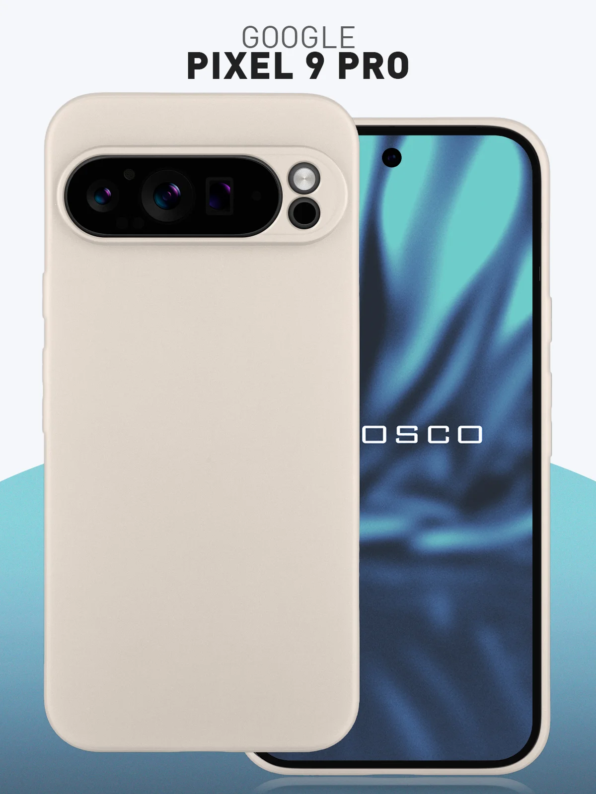 Чехол для Google Pixel 9 Pro силиконовый ROSCO матовый тонкий с бортиком- защитой камер