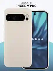 Чехол для Google Pixel 9 Pro силиконовый ROSCO матовый тонкий с бортиком- защитой камер