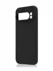 Черный чехол для Google Pixel 9 Pro силиконовый ROSCO матовый тонкий с бортиком- защитой камер