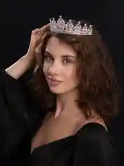 Разноцветный корона, диадема свадебная для невесты на голову
