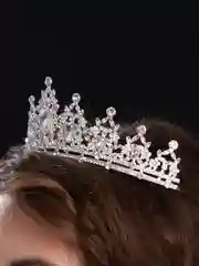 Серебряный корона, диадема свадебная для невесты на голову
