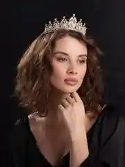 Прозрачный корона, диадема свадебная для невесты на голову