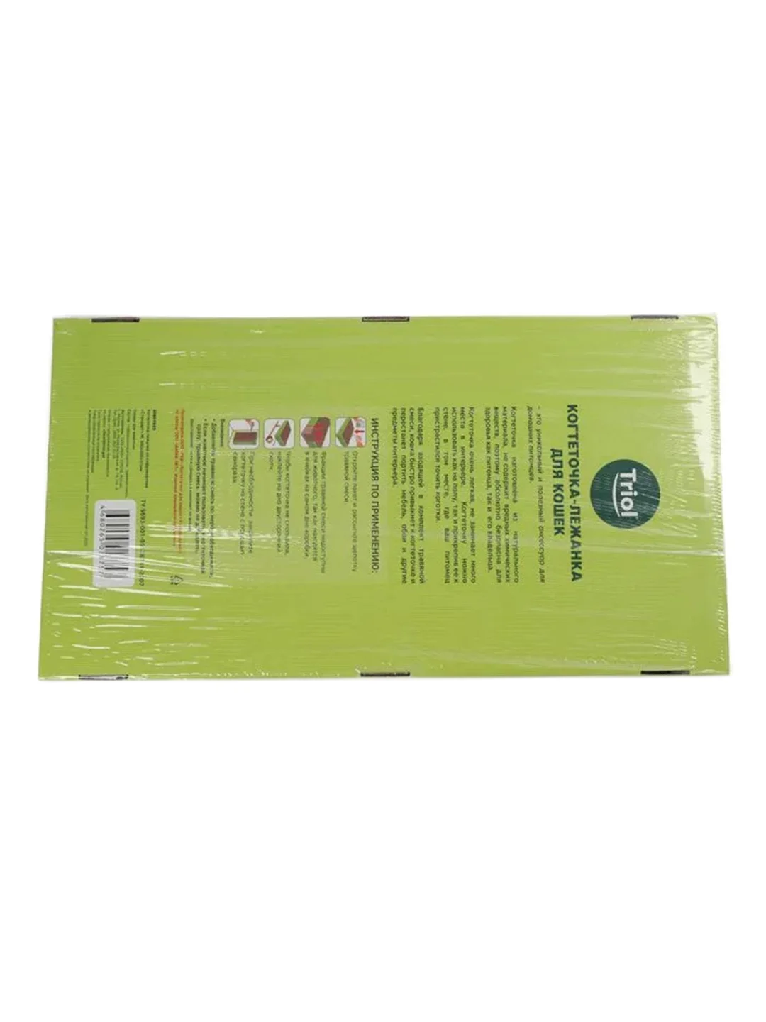 Когтеточка Triol Лежак из гофрокартона, с кошачей мятой, 56х30х3,5 см