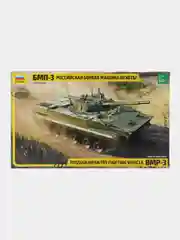 Зелёный хаки сборная модель Российская боевая машина пехоты БМП-3 масштаб 1:35 КИТ, пластик