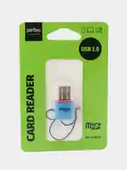 Синий адаптер Perfeo Micro SD, PF-VI-R008
