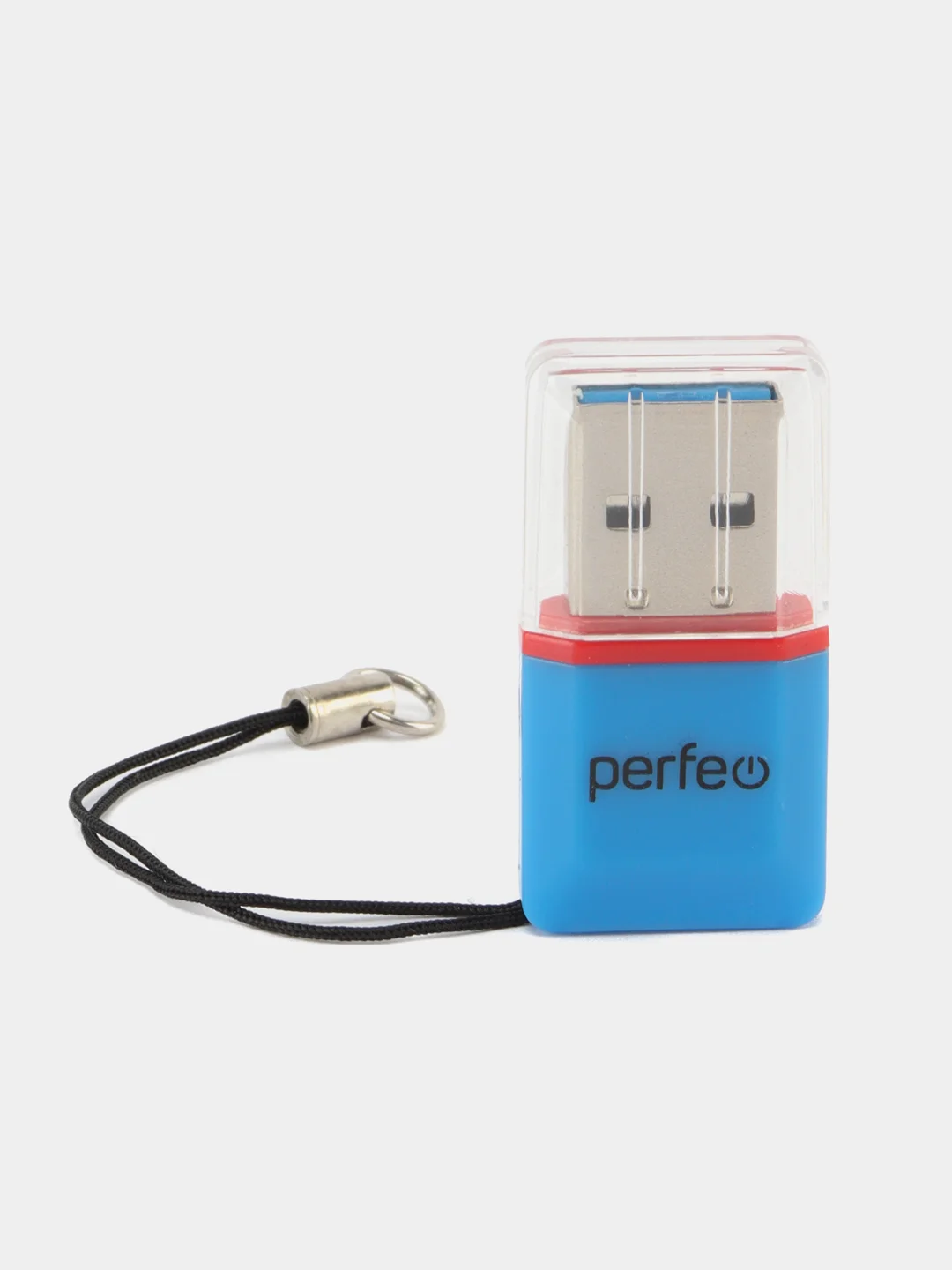 Синий адаптер Perfeo Micro SD, PF-VI-R008