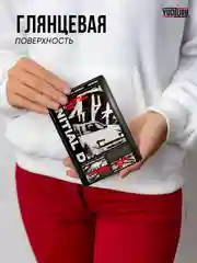 Разноцветный обложка на паспорт с принтом