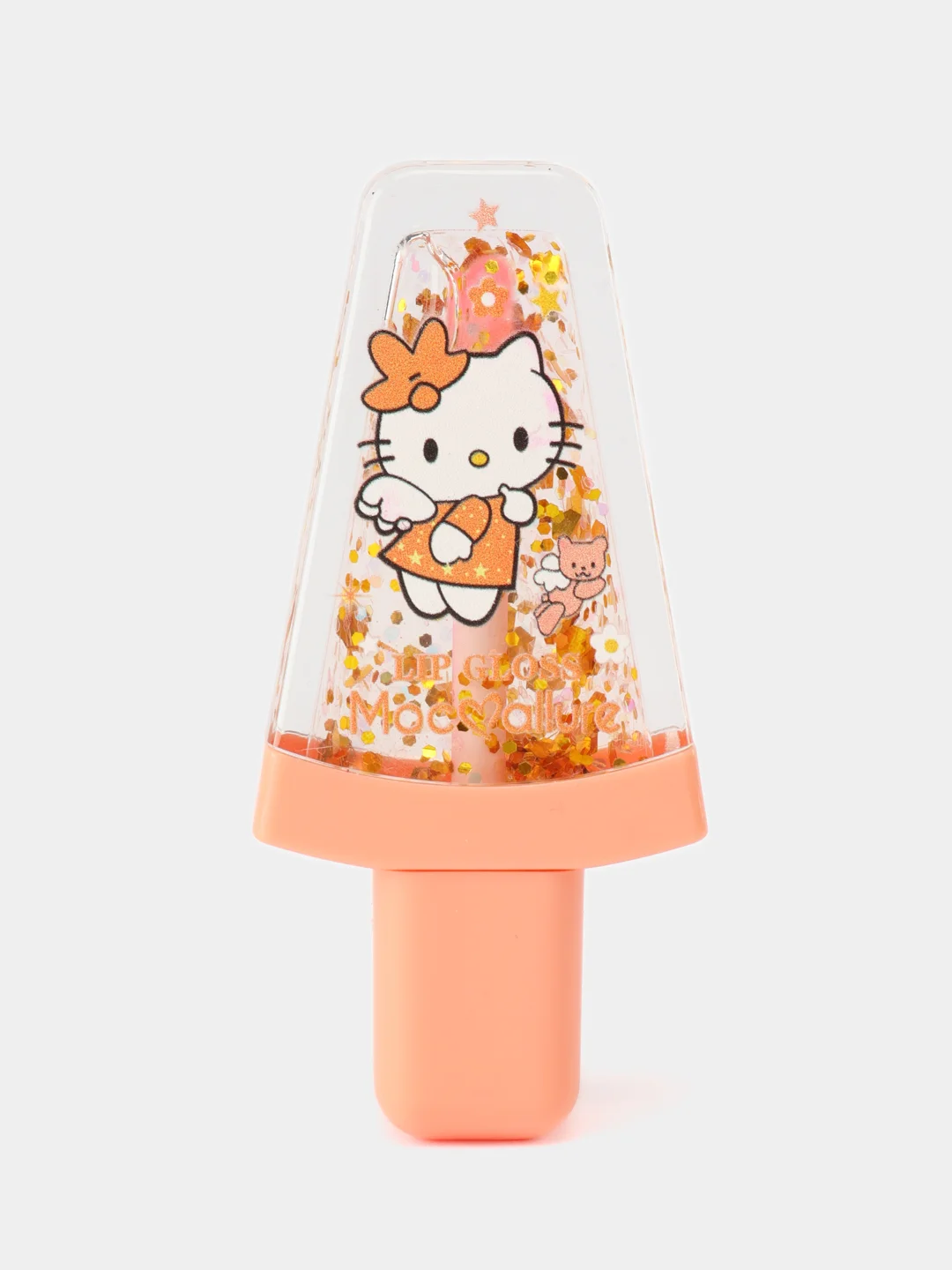 Манго увлажняющий блеск-тинт для губ, с блестками Hello Kitty