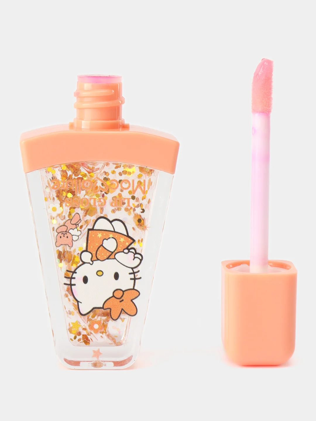Манго увлажняющий блеск-тинт для губ, с блестками Hello Kitty