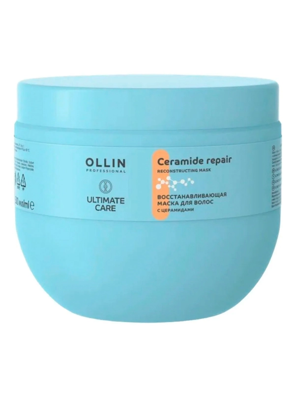 Маска для восстановления волос OLLIN PROFESSIONAL ULTIMATE CARE, с церамидами, 500 мл