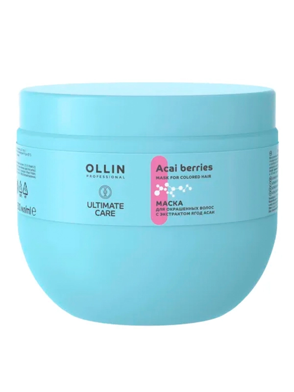 Маска для окрашенных волос OLLIN PROFESSIONAL ULTIMATE CARE, с экстрактом ягод асаи, 500мл