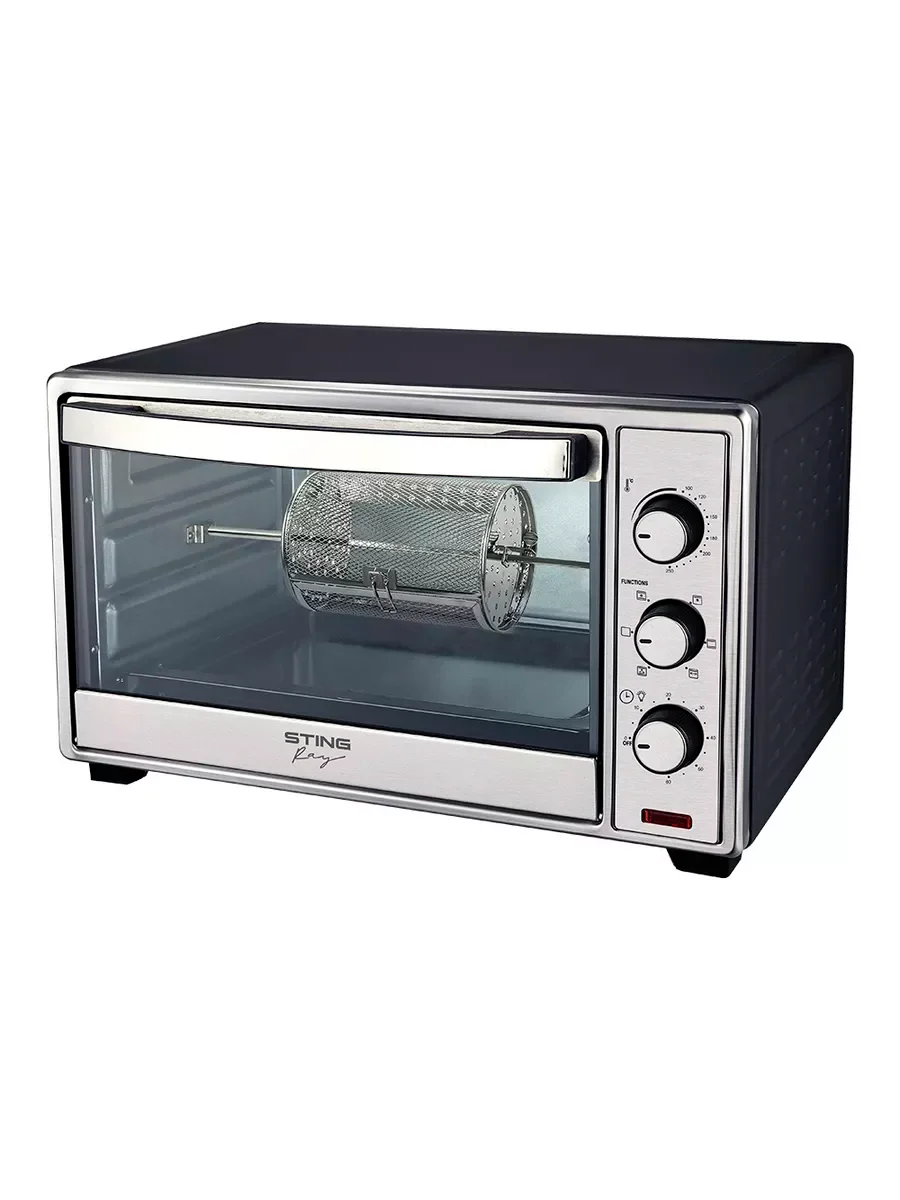 Прозрачный духовой шкаф STINGRAY ST-EO117A (24 литра, 5 режимов, вертел, аэрофритюрница, конвекция)