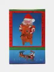 Дед Мороз музыкальный на олене, Новогоднее украшение, игрушка