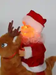 Дед Мороз музыкальный на олене, Новогоднее украшение, игрушка