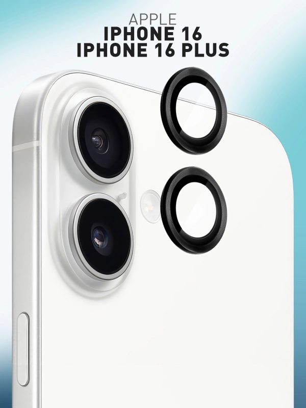 1-2 шт стекло на камеру для iPhone 16, 16 Plus защитное ROSCO, закаленное, прозрачное