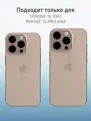 Карамельный 1-2 шт стекло на камеру для iPhone 16 Pro, Max защитное ROSCO, закаленное, прозрачное