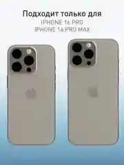 Серый 1-2 шт стекло на камеру для iPhone 16 Pro, Max защитное ROSCO, закаленное, прозрачное