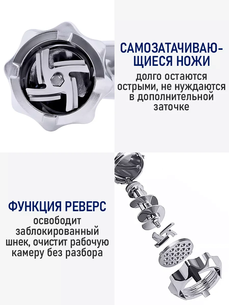 Черный мясорубка STINGRAY ST-MG2501C черный/матовый