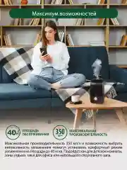 Черный увлажнитель воздуха ультразвуковой MARTA MT-2688 / 3л./ черный жемчуг