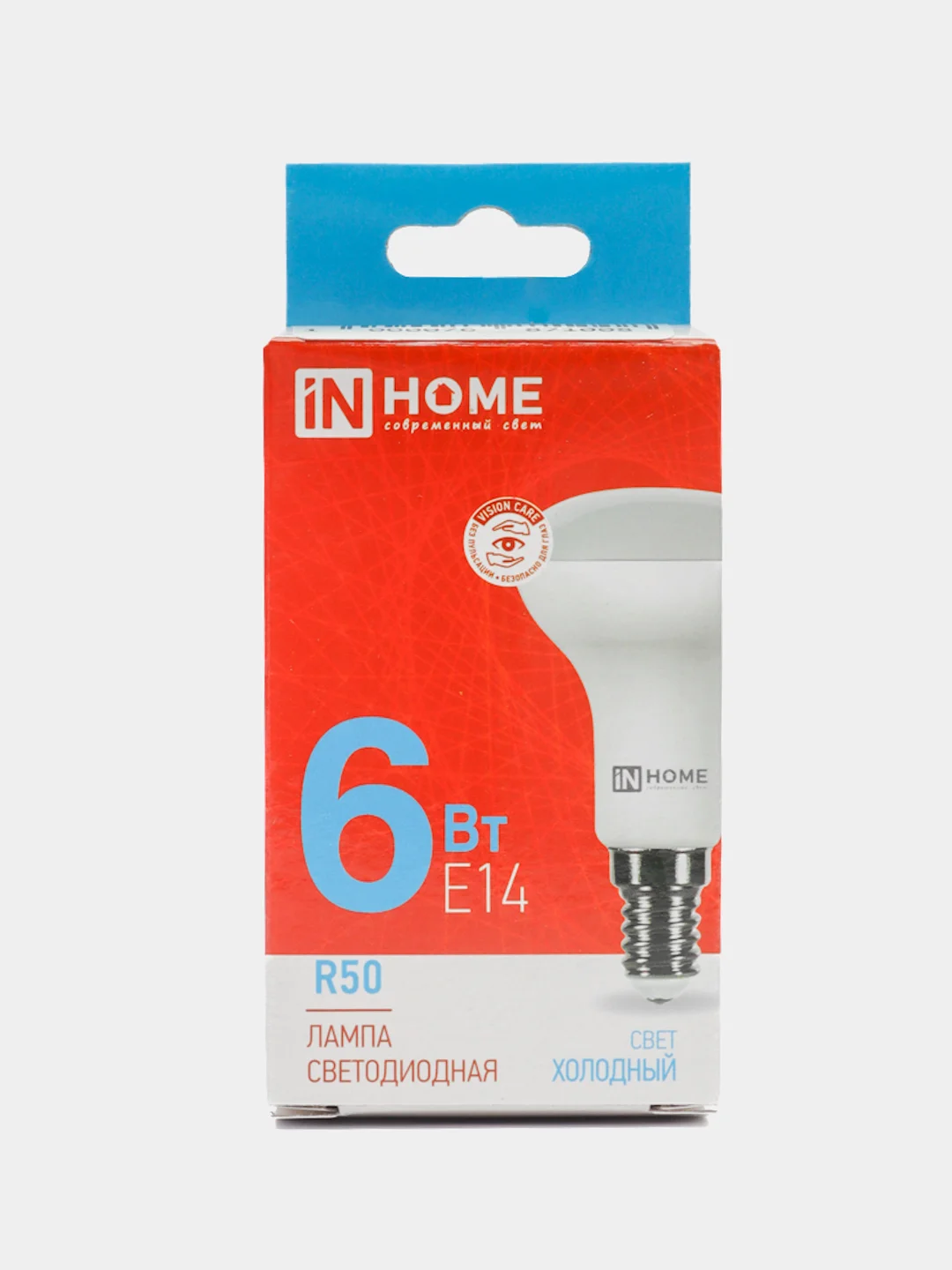 Светодиодная лампа R50 6 Вт 230В Е14 6500К IN HOME