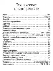 Черный духовой шкаф STINGRAY ST-EO120A (36 литров, 12 режимов + вертел + аэрогриль + конвекция)
