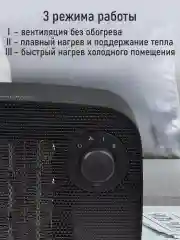 Черный тепловентилятор STINGRAY ST-FH1053A черный жемчуг