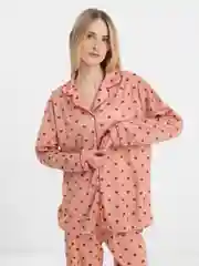 Розовый пижама женская, рубашка и брюки, домашний комплект