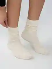 Носки теплые женские в рубчик