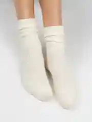 Носки теплые женские в рубчик