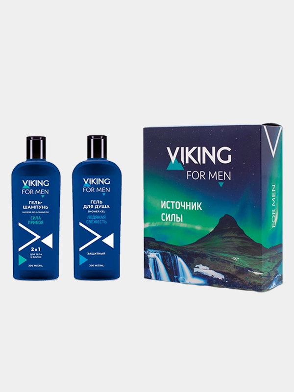 Подарочный набор VIKING "Источник силы" - Гель для душа+шампунь