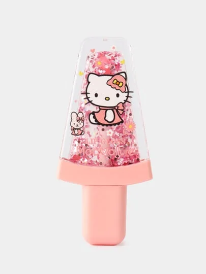 Увлажняющий блеск-тинт для губ, с блестками Hello Kitty