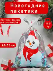 Серебряный подарочные пакеты, новогодние пакетики под подарки и сладости