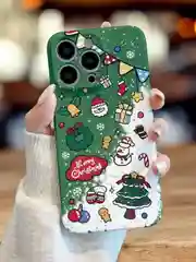 Чехол для iPhone 11 12 13 14 15 Pro Max XR Plus mini с принтом пластиковый новый год айфон