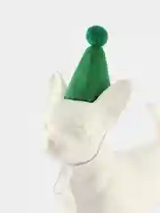 Зеленый колпак Новогодний для собак и кошек