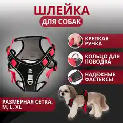 Шлейка для собак анатомическая, для прогулок и дрессировки