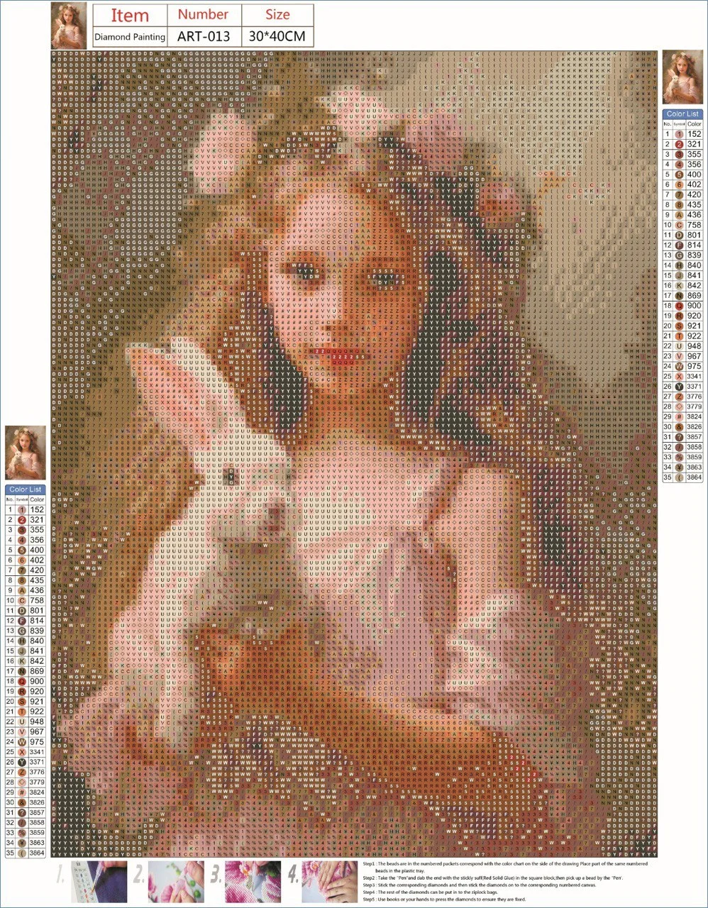 Аметистовый алмазная мозаика, без подрамника, 30*30, 30*40, 40*50