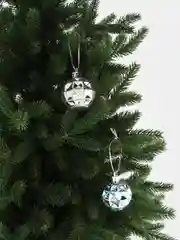 Серебряный набор ёлочных игрушек шаров украшения 9 шариков по 4см
