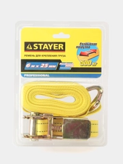 Ремень для крепления груза STAYER Professional разные длины с храповиком