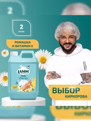 LAMM Нежные руки средство для мытья посуды, 2 л, без фосфатов