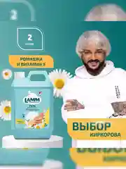 LAMM Нежные руки средство для мытья посуды, 2 л, без фосфатов