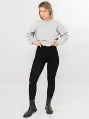 Лосины женские в рубчик бесшовные с мехом