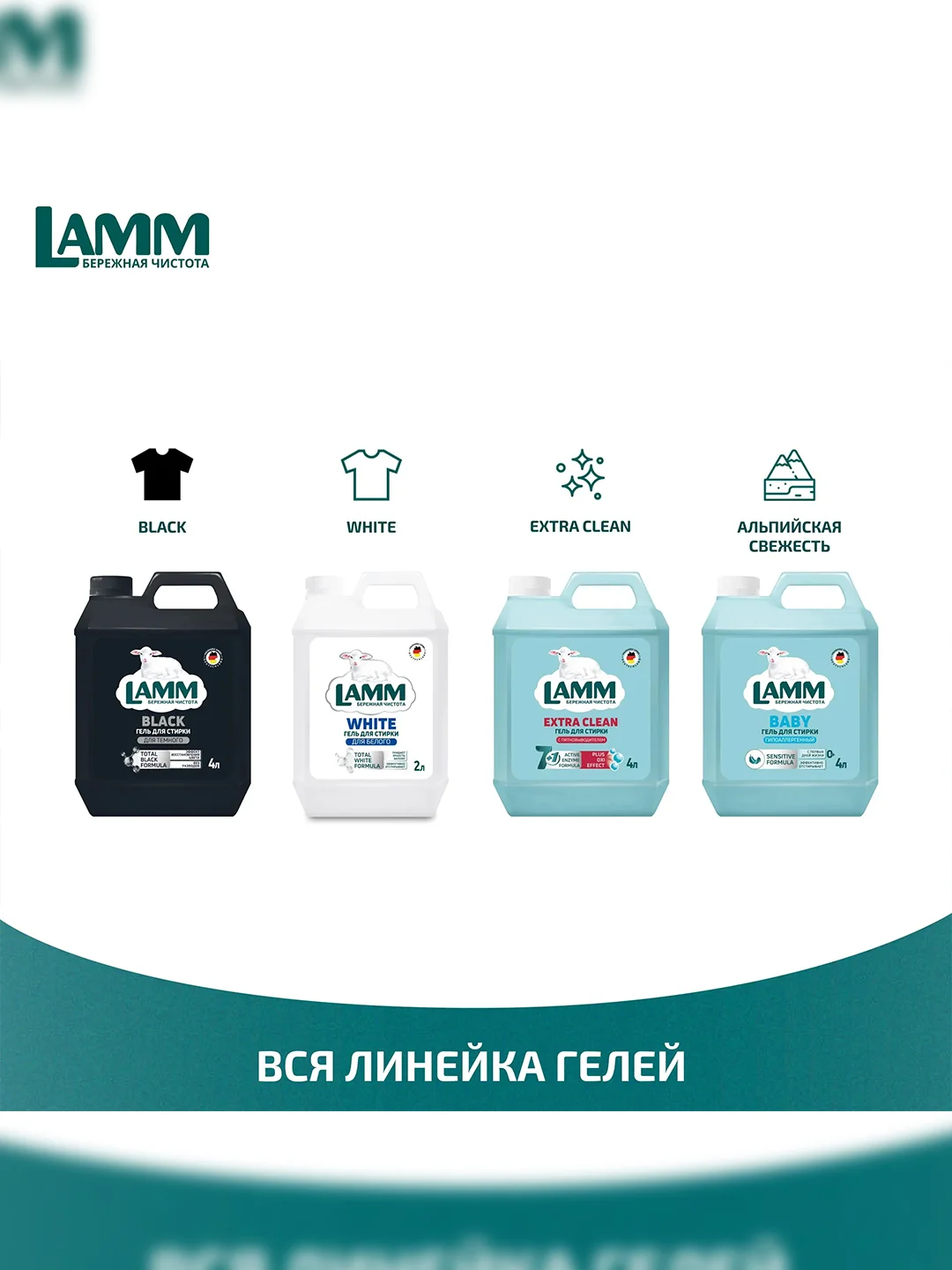 LAMM Baby гель для стирки детского белья гипоаллергенный, бесфосфатный