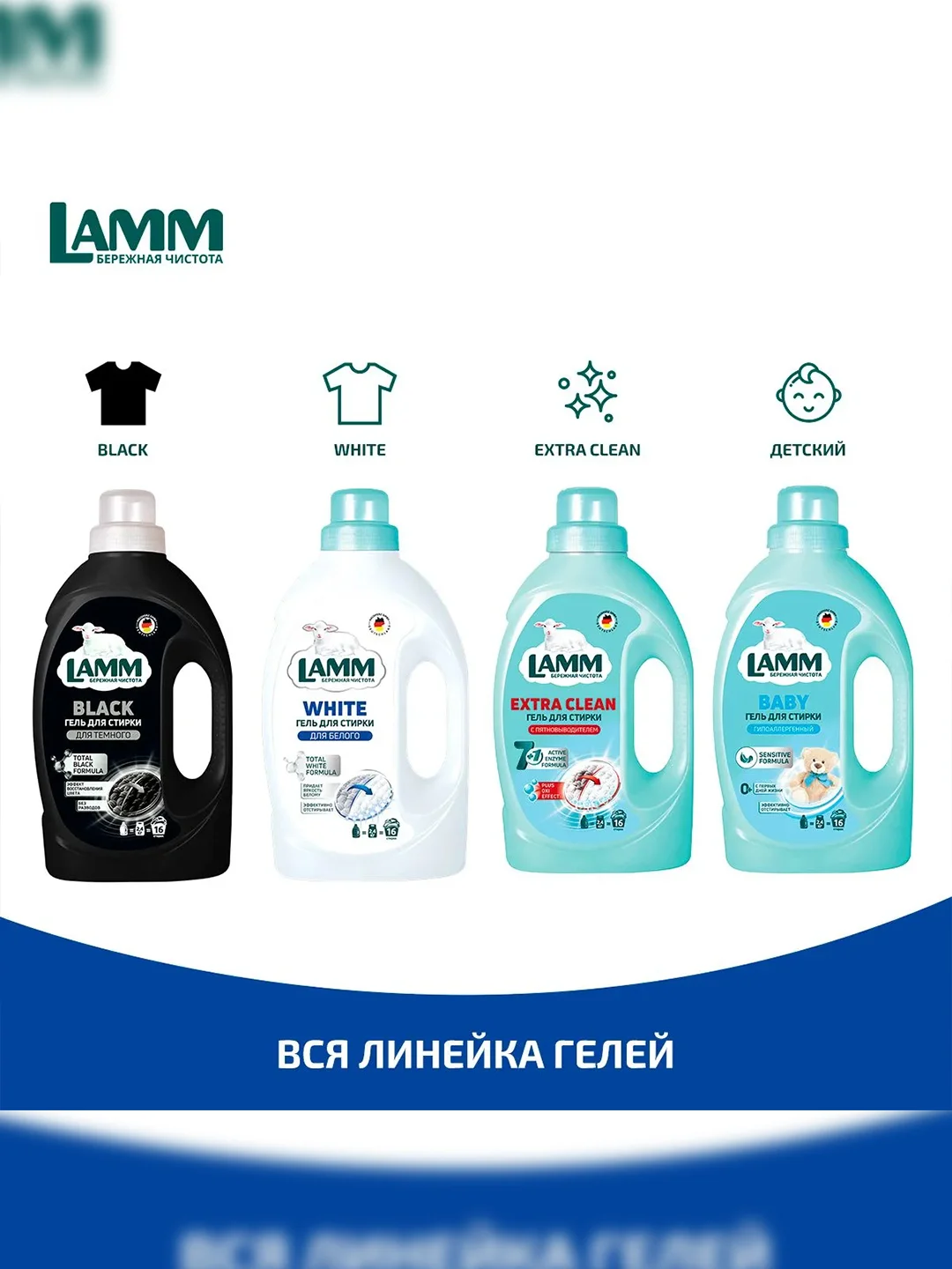 LAMM White гель для стирки белого и светлого белья бесфосфатный