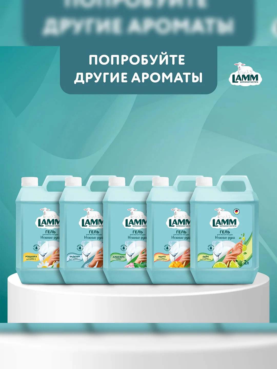 LAMM Детский средство для мытья детской посуды, гипоаллергенное 2 л