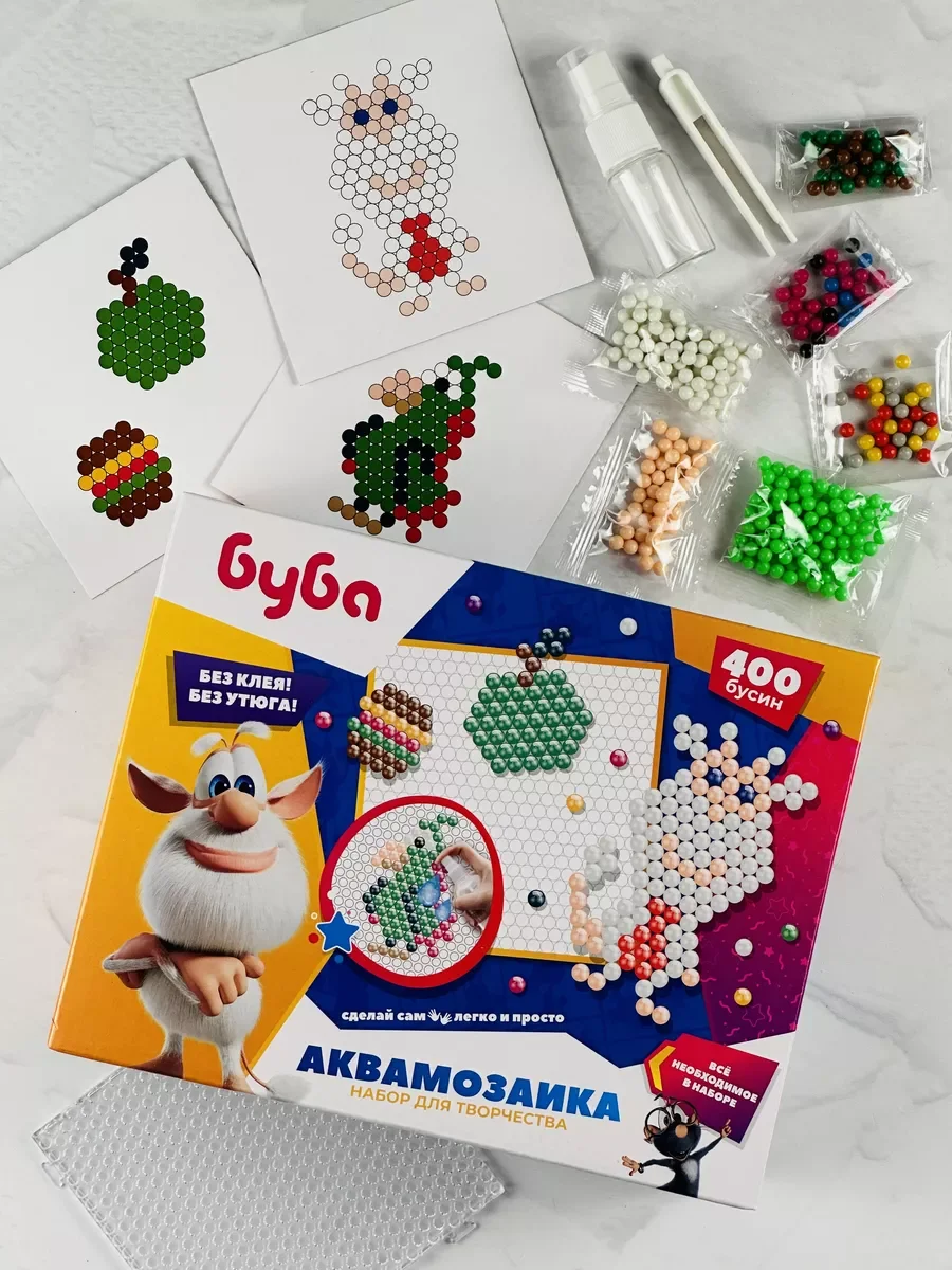 Аквамозаика Буба Домовенок 400 бусин Игрушки Поделки Мульт