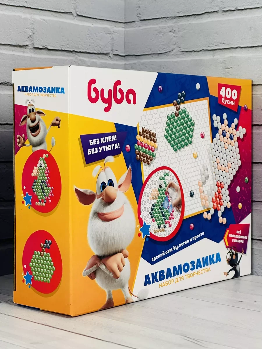 Аквамозаика Буба Домовенок 400 бусин Игрушки Поделки Мульт