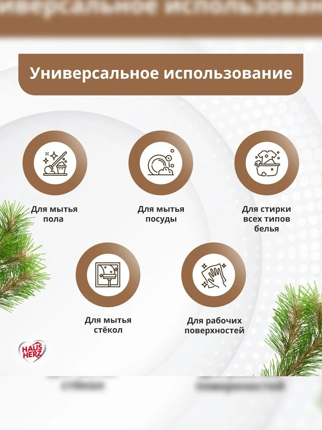 Haus Herz Хвоя Хозяйственное мыло жидкое универсальное